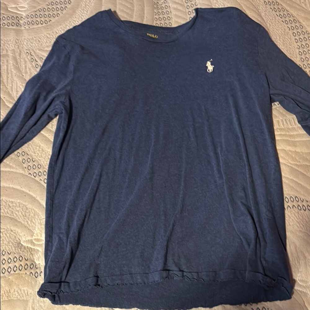 Polo by Ralph Lauren Men's Navy Long Sleeve Tee